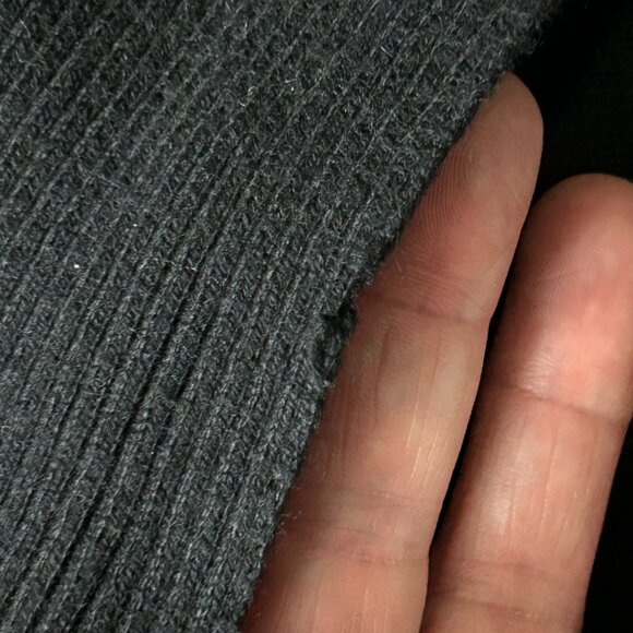 Chicos Women Sweater Cardigan Size M 1 Black Open Shawl Front Half Dolman Sleeve - Picture 12 of 12